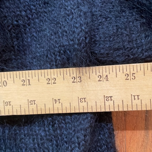 A Black Fuzzy Woman’s Vintage Designer Knitwear Claire Ellen Made in England - Picture 5 of 14